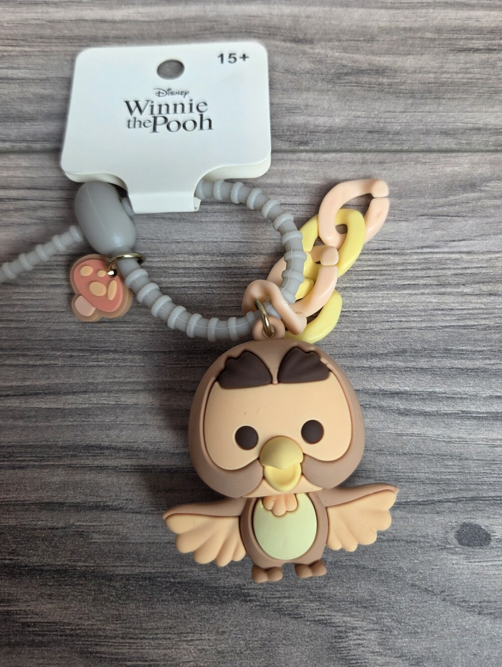 Disney Winnie the Pooh Owl Bag Charm Keychain MINISO New With Tags